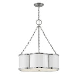 Chance Small Drum Chandelier - Polished Nickel - by Hinkley