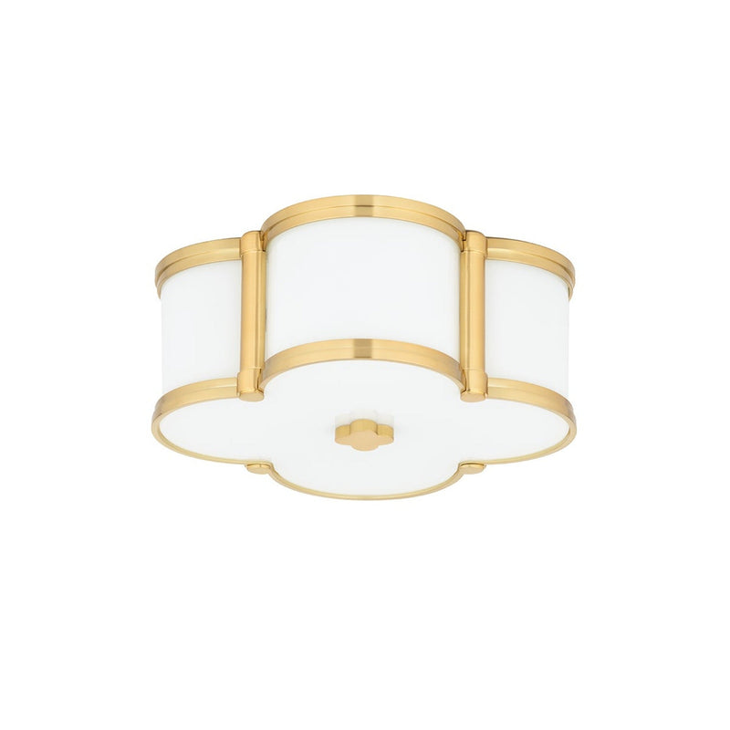 Chandler Flush Mount - 12.5 Inch - Aged Brass by Hudson Valley