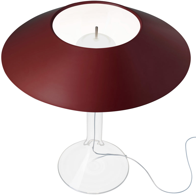 Chapeaux Table Lamp Dark Red By Foscarini - Top View