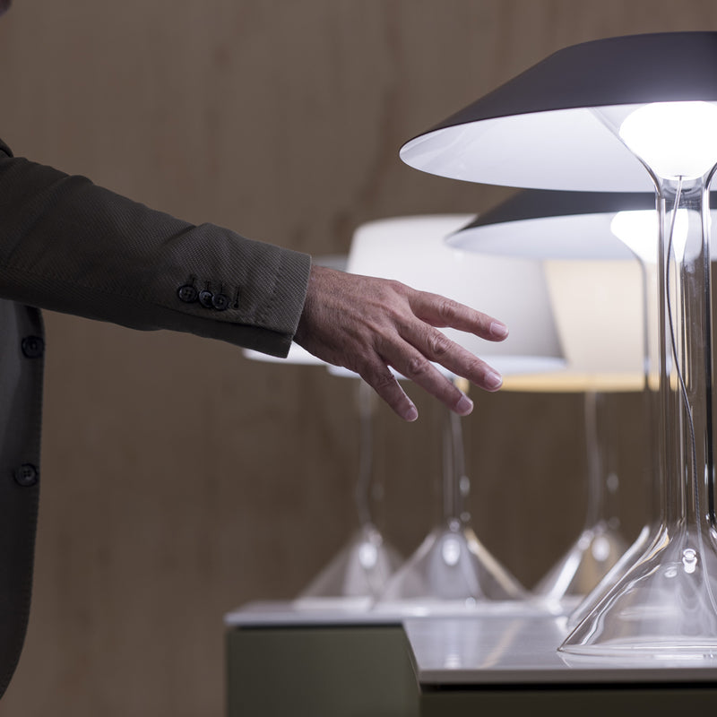 Chapeaux Table Lamp Grey By Foscarini Lifestyle View