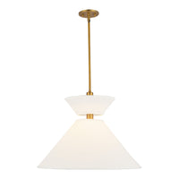 Chapelle Pendant — Aged Gold