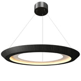 Charcoal Petra Round Suspension with White Stone Accent by Accord