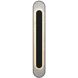 Charcoal Petra Rounded Linear Wall Lamp with White Stone Accent by Accord