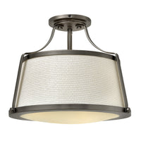 Charlotte Medium Semi-Flush Mount - Antique Nickel - by Hinkley