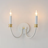 Charlton 2-Light Wall Sconce Weathered White/Gold Leaf by Maxim Lighting