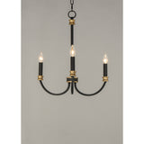 Charlton Chandelier Black / Antique Brass by Maxim Lighting