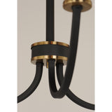 Charlton Chandelier Black / Antique Brass by Maxim Lighting