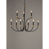 Charlton Chandelier Black / Antique Brass by Maxim Lighting