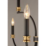 Charlton Chandelier Black / Antique Brass by Maxim Lighting