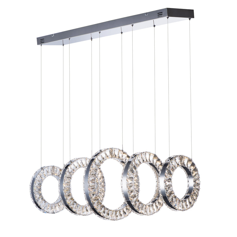 Charm LED Linear Pendant by ET2 - 5-Light