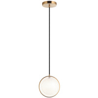 Chatoyant Pendant Light Aged Gold Brass By Matteo