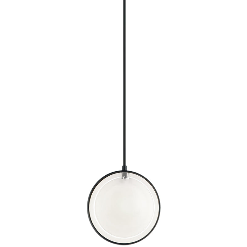 Chatoyant Pendant Light Matte Black By Matteo - Front View