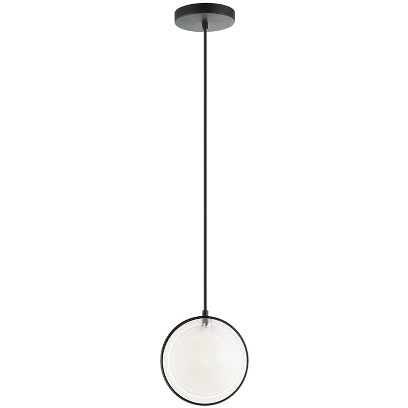 Chatoyant Pendant Light Matte Black By Matteo - Side View