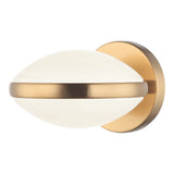 Chatoyant Wall Sconce Aged Gold Brass