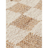 Check Wool Jute Runner detailed view 2
