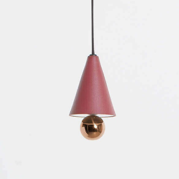 Cherry Pendant Light By Petite Friture, Size: Small, Finish: Brown Red