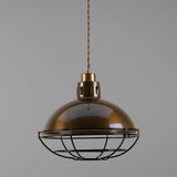 Chester Cage Pendant - Antique Brass