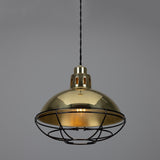 Chester Cage Pendant - Polished Brass