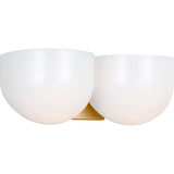 Cheverny Wall Sconce — 13 1/4", Milk, Burnished Brass