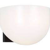Cheverny Wall Sconce — 6 1/2", Milk, Aged Iron