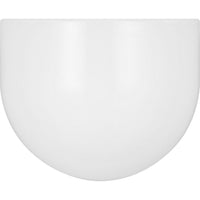Cheverny Wall Sconce — 6 1/2", Milk, Burnished Brass