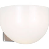 Cheverny Wall Sconce — 6 1/2", Milk, Polished Nickel