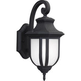 Childress Outdoor Wall Lantern — 15 Inch, Black