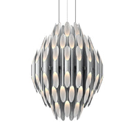 Chimes Chandelier 3 Tier Polished Chrome By Sonneman
