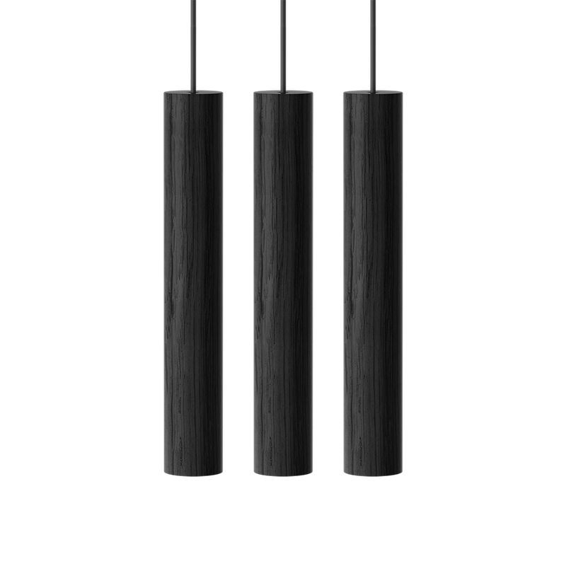 Chimes Cluster 3 Suspension Black Oak By UMAGE