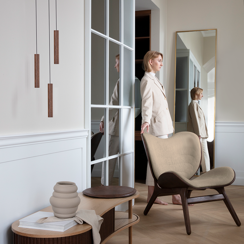 Chimes Cluster 3 Suspension Dark Oak By UMAGE Lifestyle View