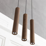 Chimes Pendant Light Dark Oak Small By UMAGE - Lifestyle View1