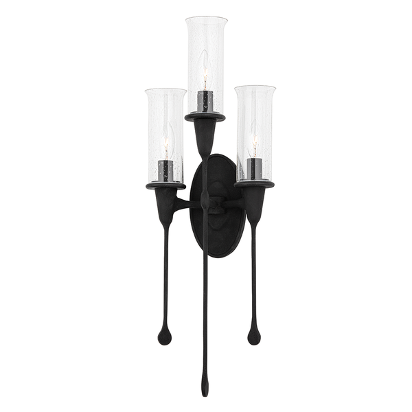 Chisel Wall Sconce Black Iron By Hudson Valley