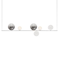Chrome/Frosted/Clear Random Stick Long Suspension by Lodes