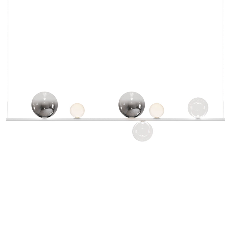 Chrome/Frosted/Clear Random Stick Long Suspension by Lodes