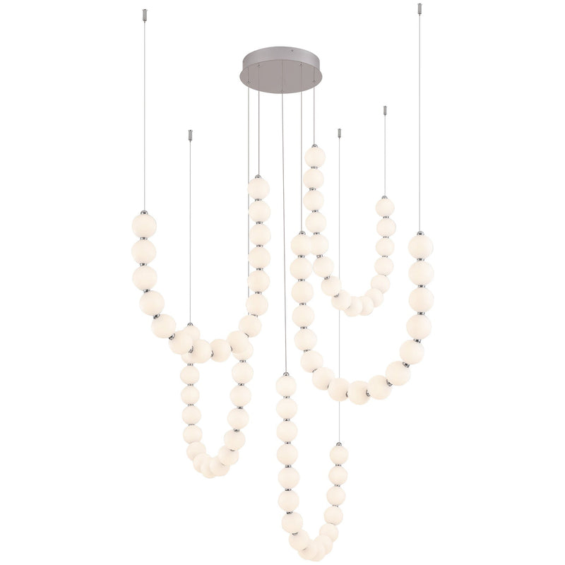Chrome Akoya 5-Head Chandelier with Remote Driver by Alora Lighting