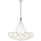 Chrome 28inch Bolla Chandelier by Kuzco Lighting