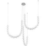 Chrome Akoya 3-Head Chandelier with Remote Driver by Alora Lighting