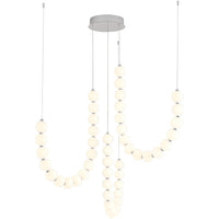 Chrome Akoya 3-Head Chandelier without Remote Driver by Alora Lighting