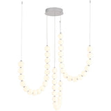 Chrome Akoya 3-Head Chandelier without Remote Driver by Alora Lighting