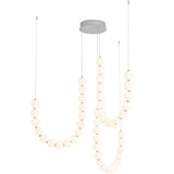 Chrome Akoya 3-Head Chandelier without Remote Driver by Alora Lighting