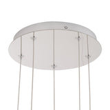 Chrome Akoya 5-Head Chandelier with Remote Driver by Alora Lighting Canopy Details
