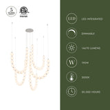 Chrome Akoya 5-Head Chandelier with Remote Driver by Alora Lighting Light Source