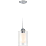 Chrome Finneas Pendant by Kuzco Lighting