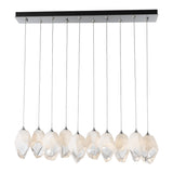 Chrysalis 10-Light Crystal Linear Suspension Large, by Hubbardton Forge