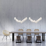 Chrysalis 10-Light Crystal Linear Suspension lifestyle view by Hubbardton Forge