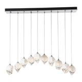 Chrysalis 10-Light Crystal Linear Suspension Small, by Hubbardton Forge