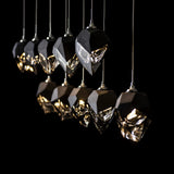 Chrysalis 10-Light Crystal Linear Suspension Small detail, by Hubbardton Forge