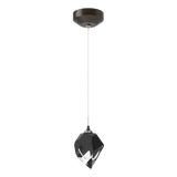 Chrysalis 1 Light Crystal Pendant Small Oil Rubbed Bronze BP By Hubbardton Forge