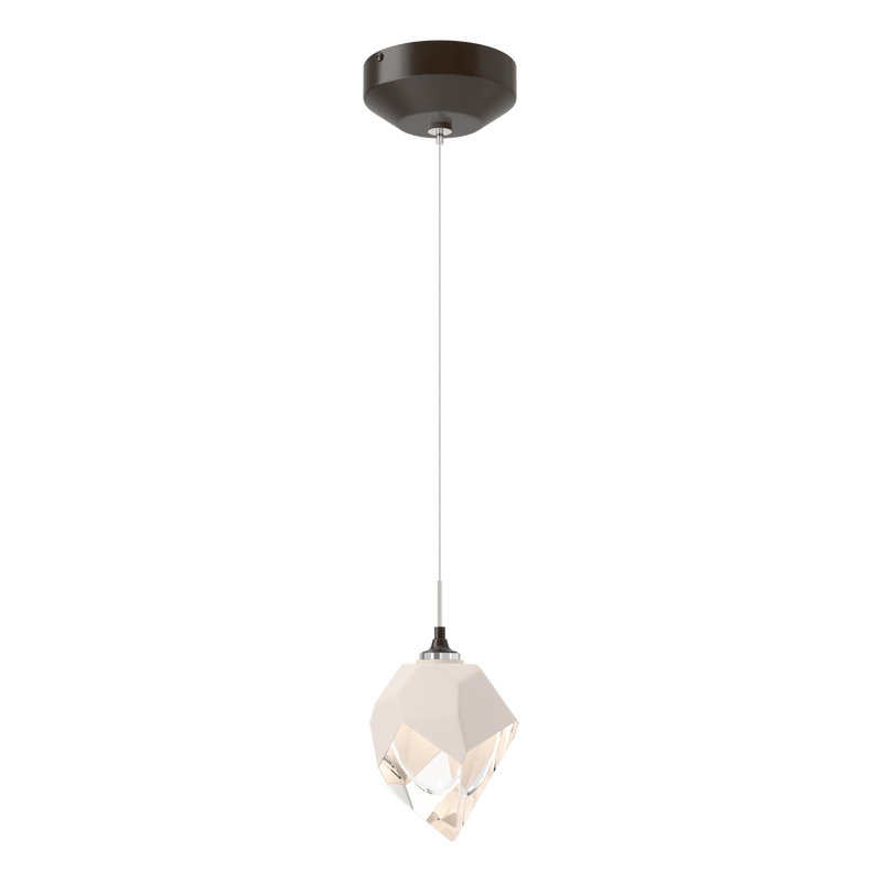 Chrysalis 1 Light Crystal Pendant Small Oil Rubbed Bronze WP By Hubbardton Forge