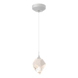 Chrysalis 1 Light Crystal Pendant Small White WP By Hubbardton Forge